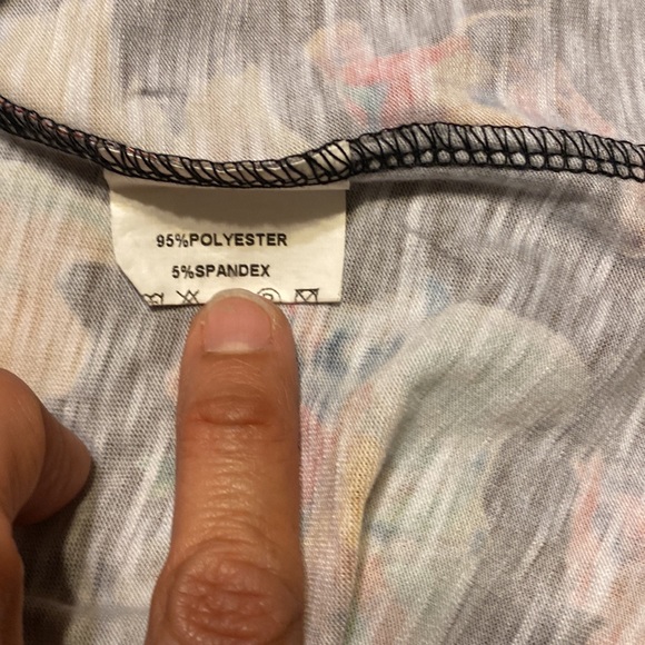 Ladies 3/4 sleeve blouse with spandex western print long to wear with leggings - Picture 6 of 6